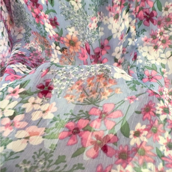 Crystal Doll Floral Ruched Fit & Flare Dress - M - Perfect for Spring! - Picture 4 of 4